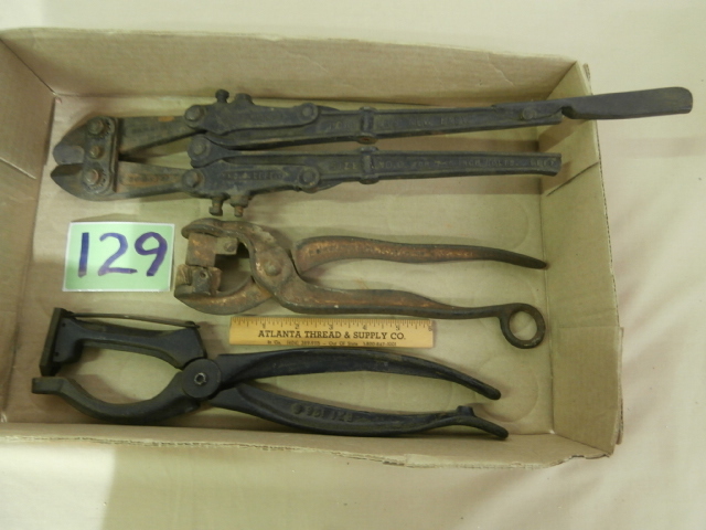 lot 129 image: Three Vintage Hand Tools