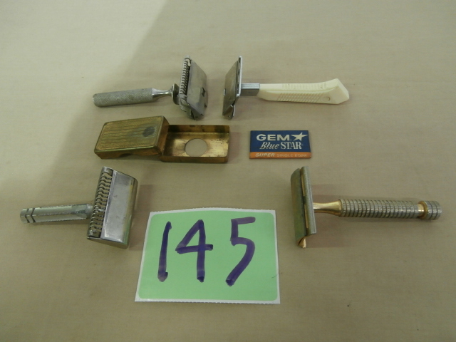 lot 145 image: Vintage Shaving Razors & More