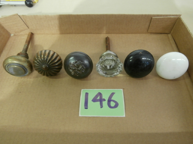 lot 146 image: Group of Vintage Door Knobs
