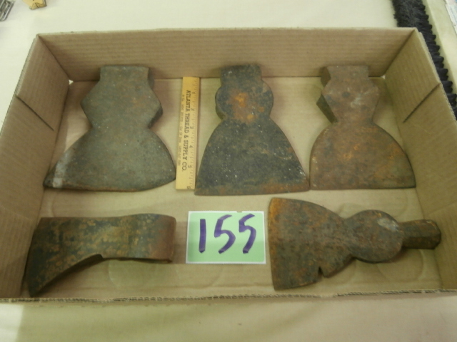 lot 155 image: Lot of Vintage Axe Heads
