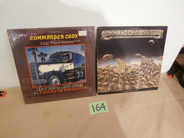 lot 164 image: Two COMMANDER CODY, Lost Planet Airmen, LP Records
