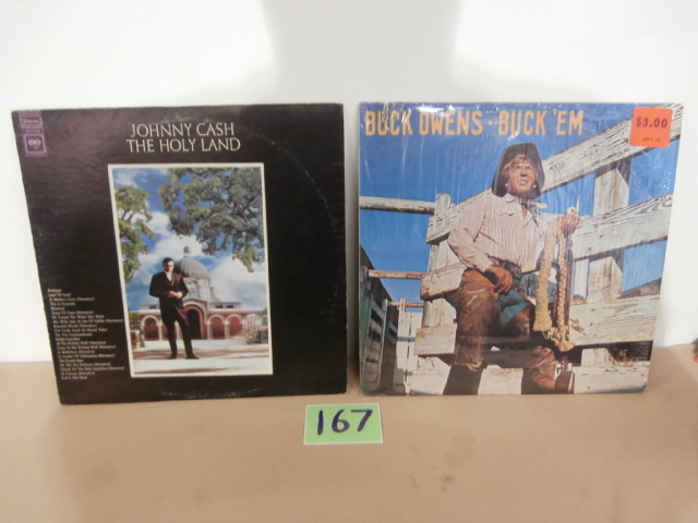 lot 167 image: Johnny Cash & Buck Owens LP Records