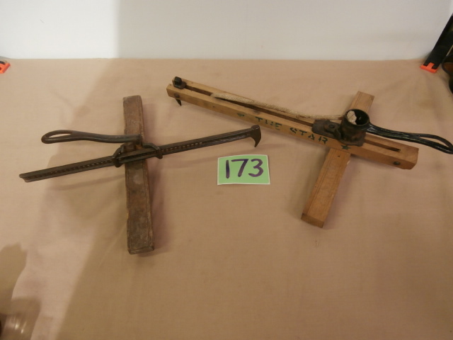 lot 173 image: Pair of Antique Carpet Stretchers