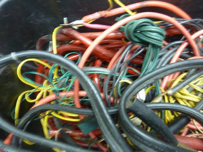 Tub of Scrap Copper Wire