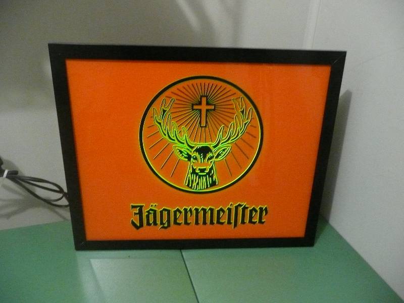 lot 25 image: Very Nice Jagermeister Lighted Sign - Approx 20 12 by 16 12