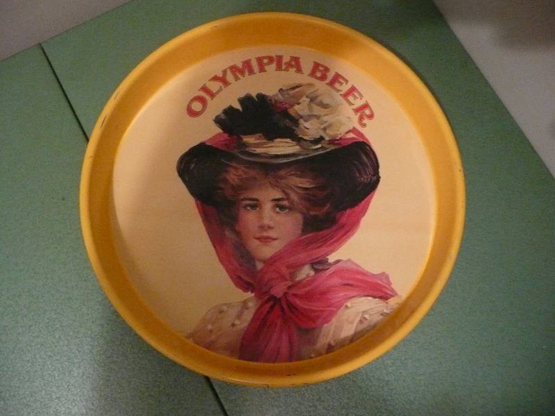 lot 39 image: Vintage Olympia Beer Tray 13 Diameter - See Pictures
