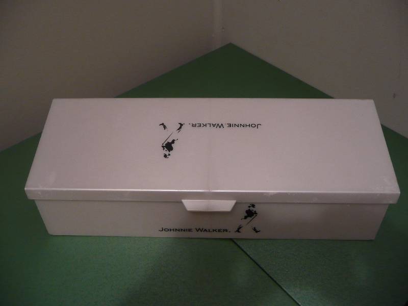 lot 49 image: Vintage Johnnie Walker Bar Condiment Holder wSpouts
