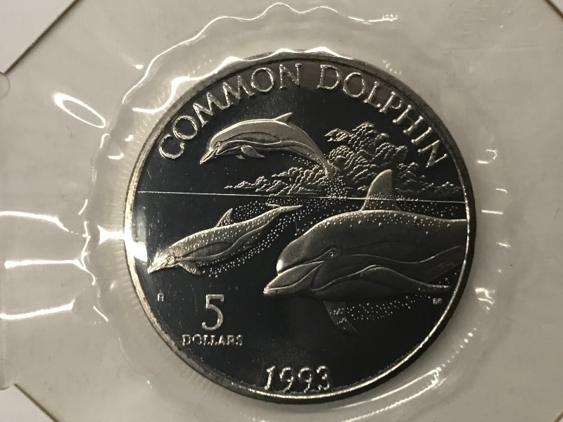 1993 $5 Marshall Islands Common Do...