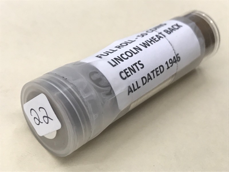 Full Roll Of (50) Lincoln Wheat Bac...