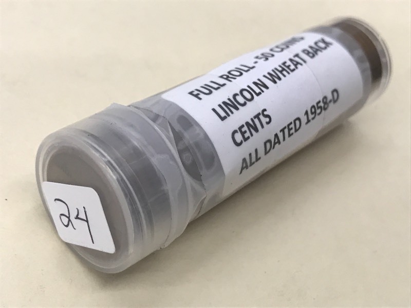 Full Roll Of (50) Lincoln Wheat Bac...
