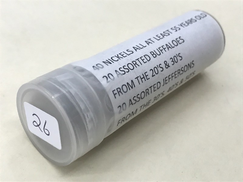 Full Roll Of Nickels (40) Nickels ...