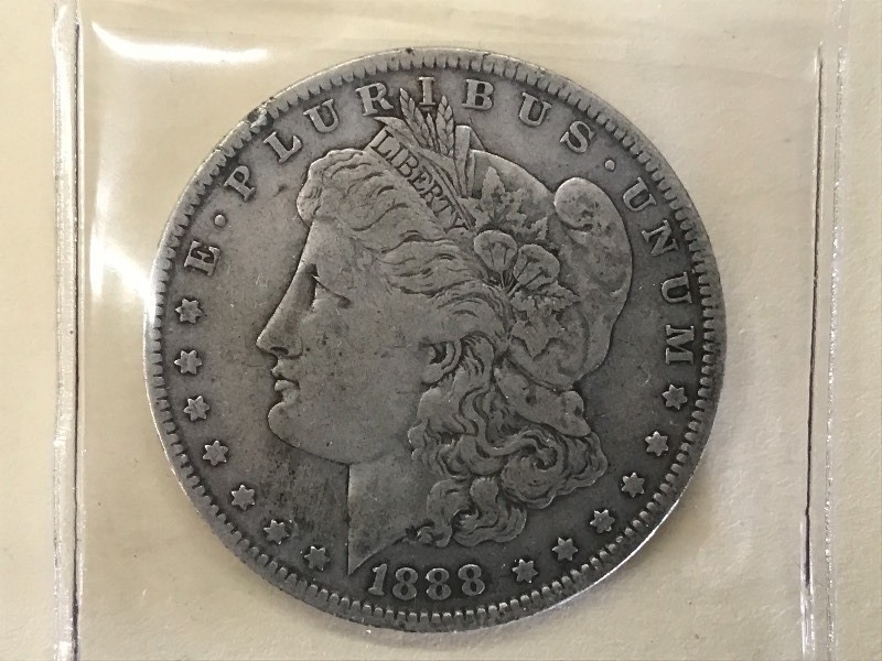1888-O Morgan Silver Dollar, 90% Si...