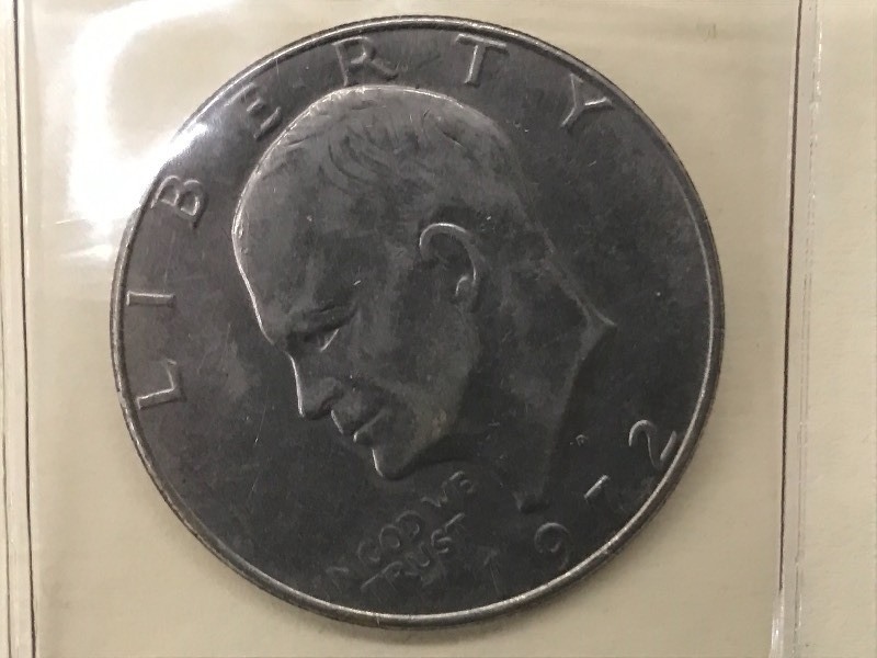 1972-D Eisenhower Silver Dollar...