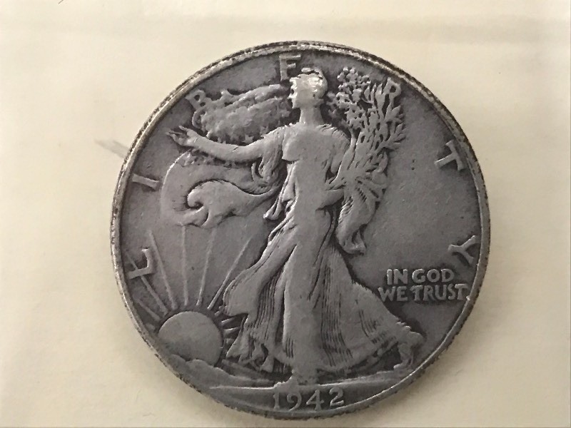 1942 Walking Liberty Half Dollar, 9...