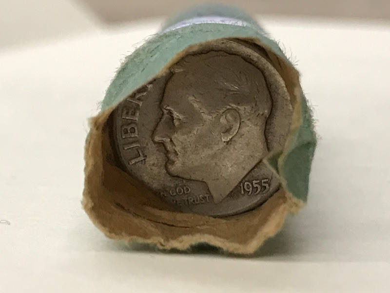 Roll Of (50) 1950s Dimes ...