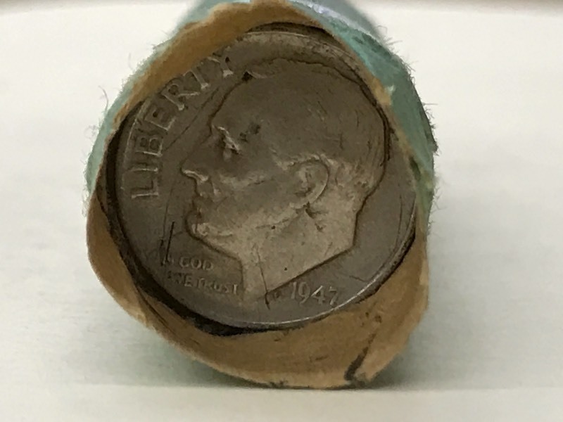 Roll Of (50) 1940s & 1950s Dimes ...