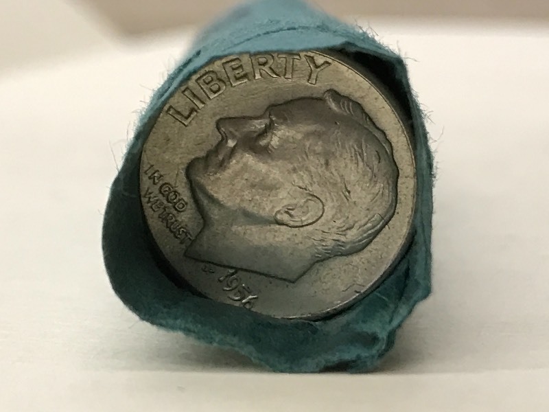 Roll Of (50) 1950s Dimes ...