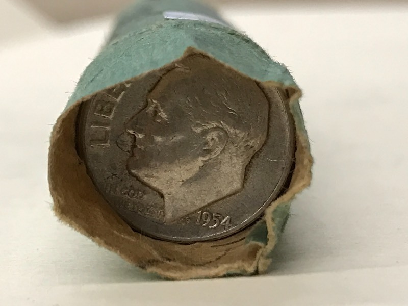 Roll Of (50) 1950s Dimes ...