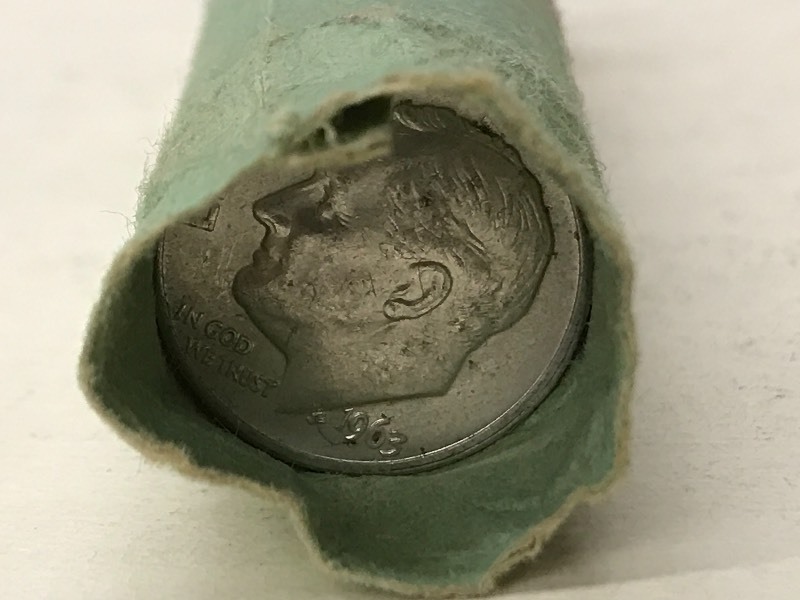 Roll Of (50) 1960-1964 Dimes ...