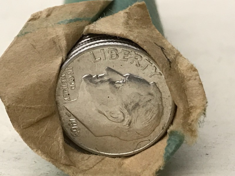 Roll Of (50) 1960-1964 Dimes ...
