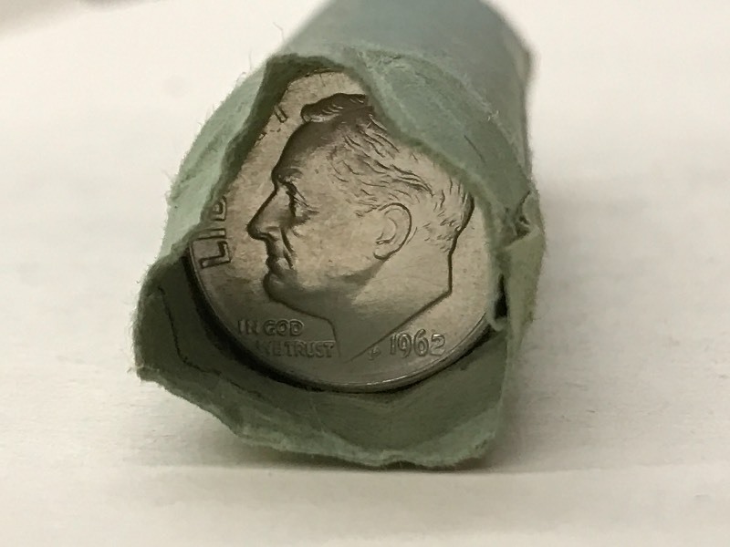 Roll Of (50) 1960-1964 Dimes ...