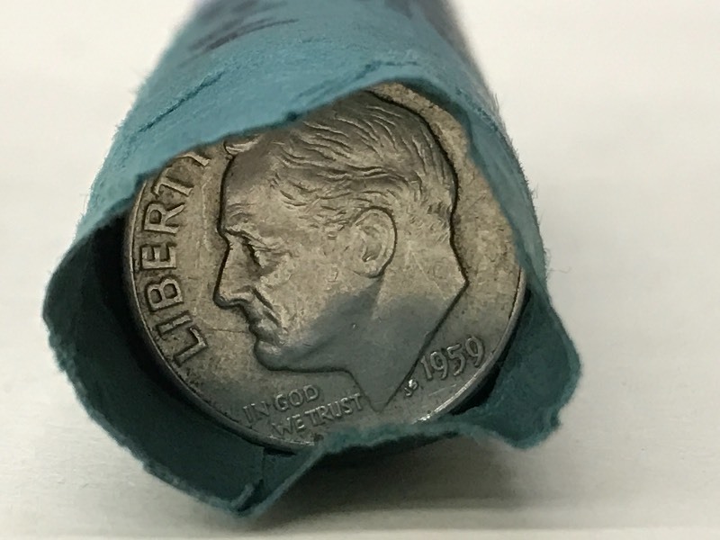 Roll Of (50) 1960-1964 Dimes ...