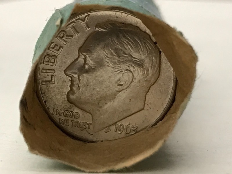 Roll Of (50) 1960-1964 Dimes ...