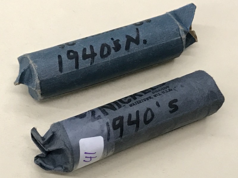(2) Full Rolls Of 1940s Nickels ...