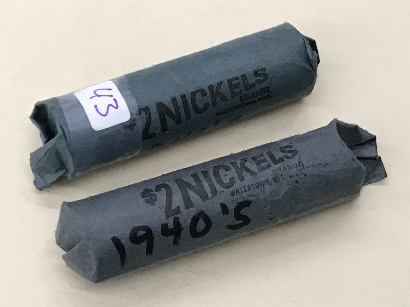 (2) Full Rolls Of 1940s Nickels ...