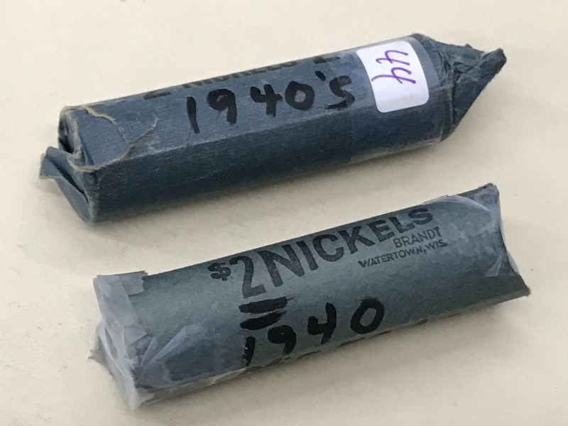 (2) Full Rolls Of 1940s Nickels ...