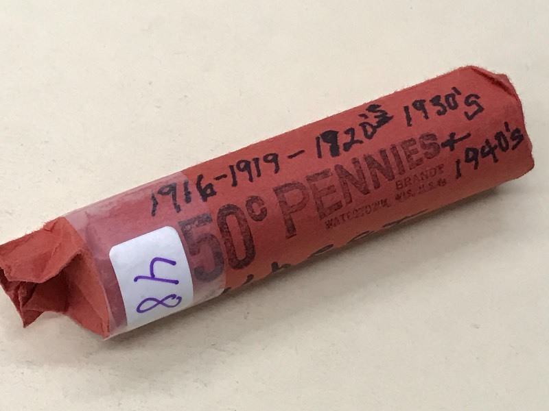 Roll Of (47) Pennies 1916-1919, 19...