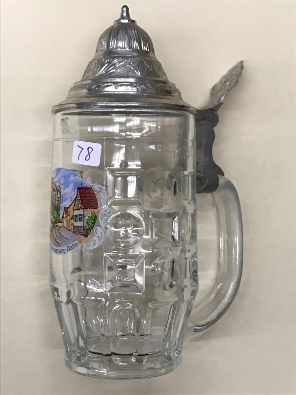 Unique Glass Beer Stein With Lid ...