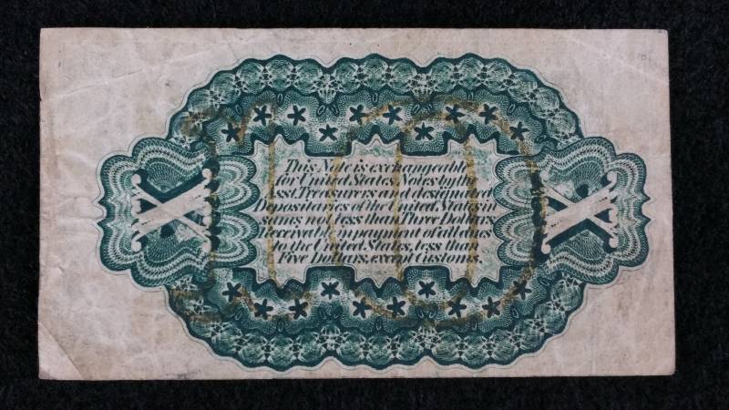 1864-1869 10 Cent Fractional Note 3rd Issue