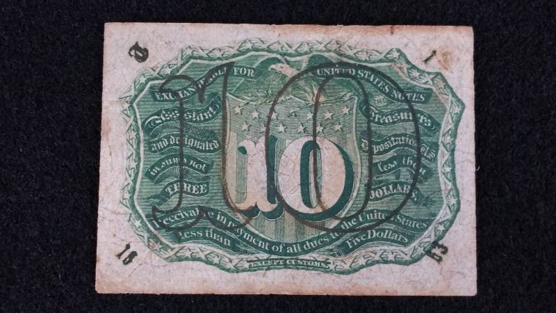 1863-1967 10 Cent Fractional Note 2nd Issue