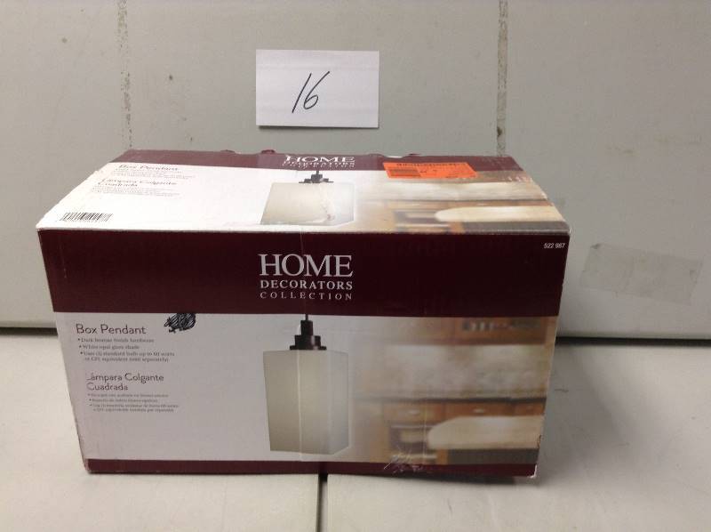 Home Decorators Box Pendant New