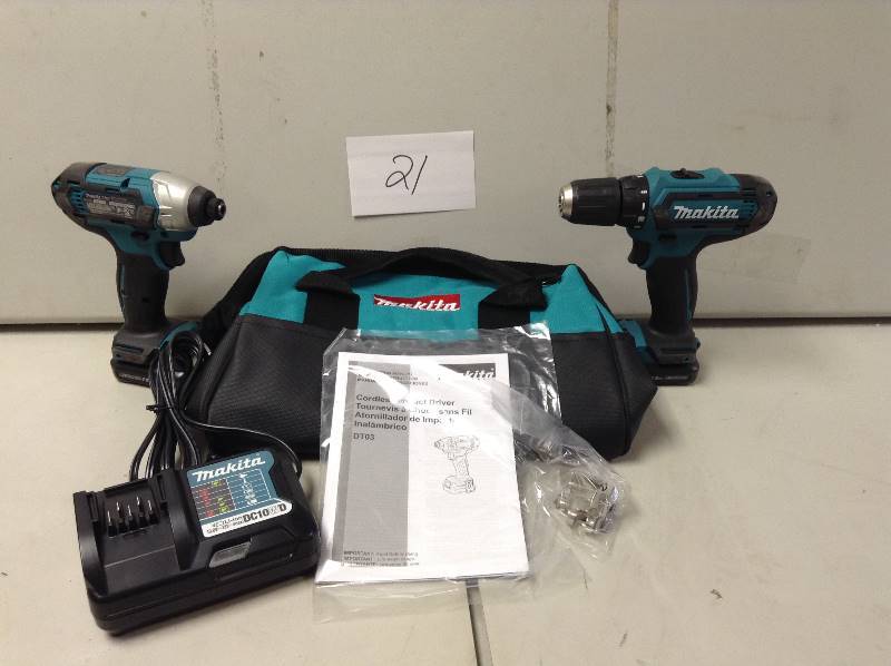 Makita 12-Volt Max CXT Lithium-Ion Cordless Combo Kit (2-Piece) Not Used