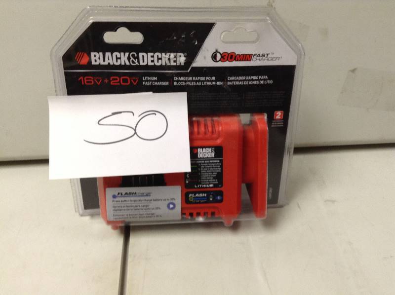 Black and Decker 16V and 20V Lithium Fast Charger New Sealed Pkg