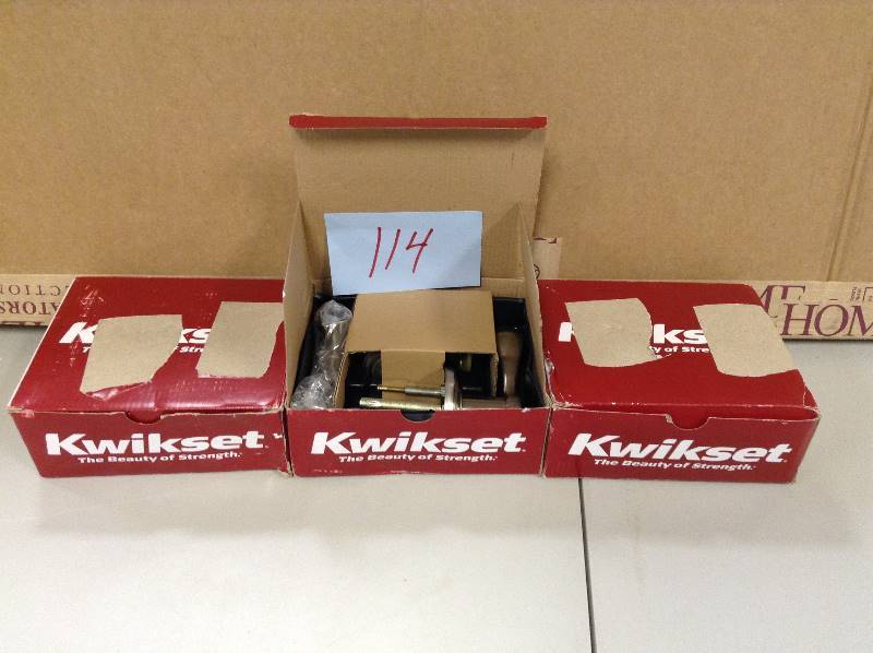 Lot of 3 Kwikset 720PML Signature Series Pembroke Passage New