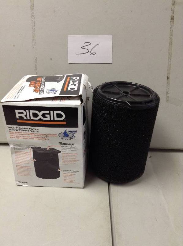 Ridgid Wet Pick Up Filter not used