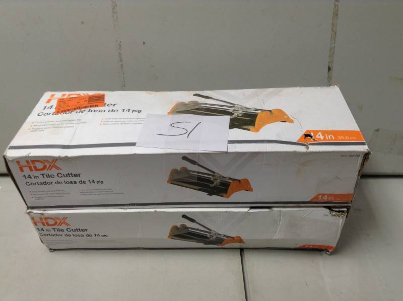 Lot of 2 HDX 14 in Tile Cutter