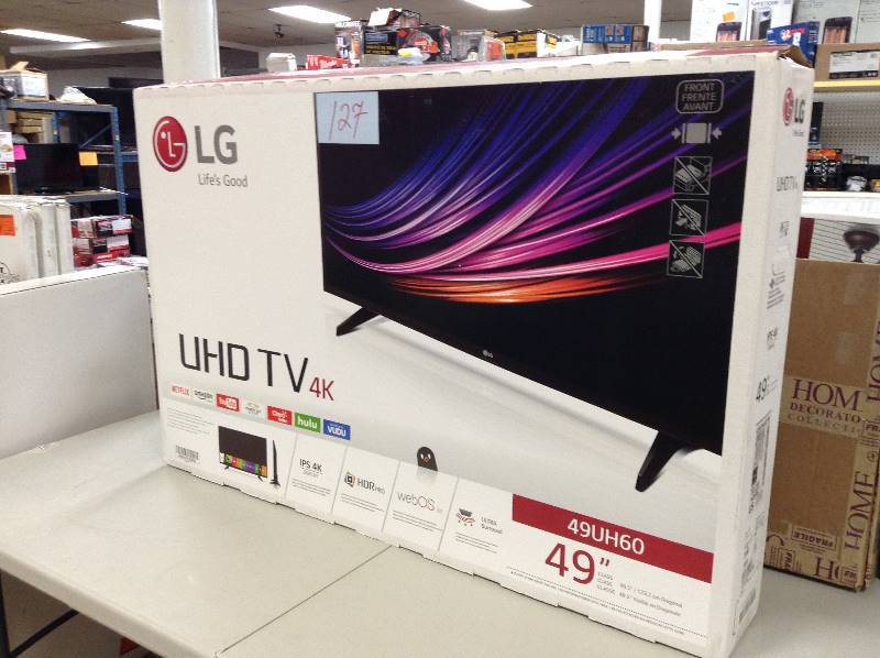 LG - 49 Class (48.7 Diag.) - LED - 2160p - Smart - 4K Ultra HD TV - Black NEW