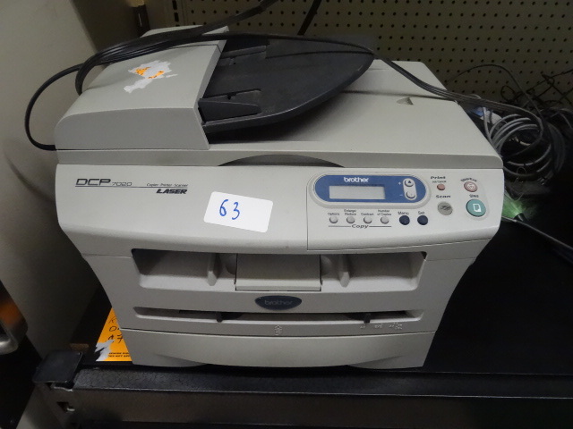 lot 63 image: Brother laser copy print scan model DCP7020