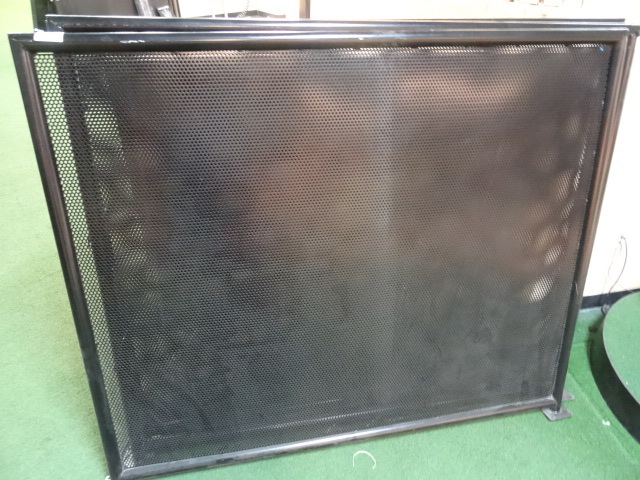lot 77 image: 3 metal fence sections. 63 x 53