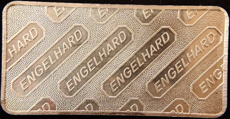 lot 59 image: 10 TROY OZ. .999 FINE SILVER ENGELHARD BAR