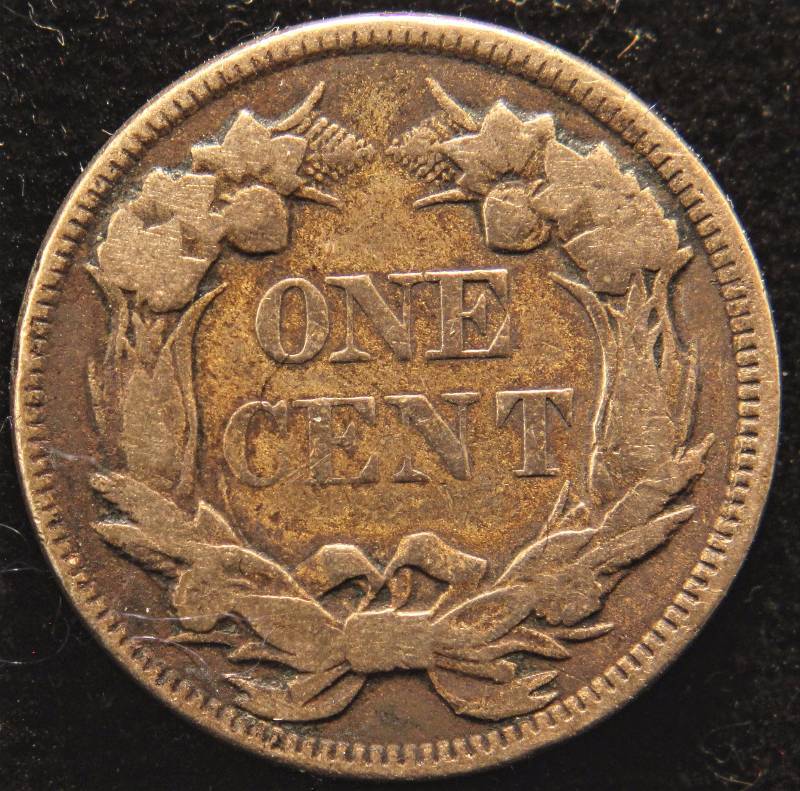 lot 08 image: 1858 LARGE LETTERS FLYING EAGLE CENT VF