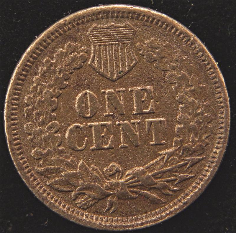 lot 13 image: 1860 COPPER NICKEL INDIAN HEAD CENT VF