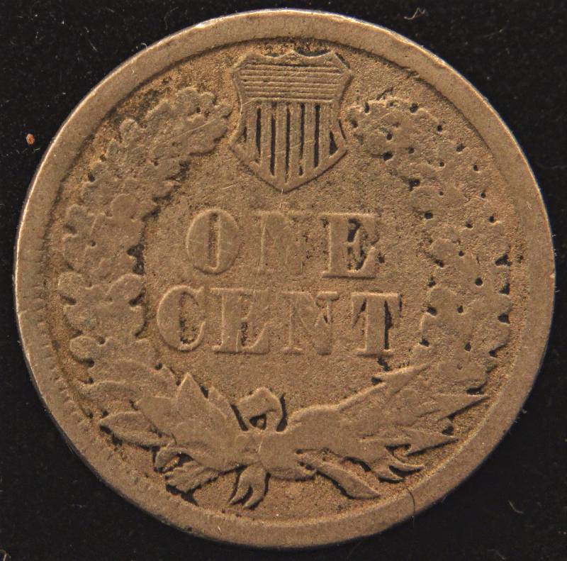 lot 16 image: 1861 COPPER NICKEL INDIAN HEAD CENT VG