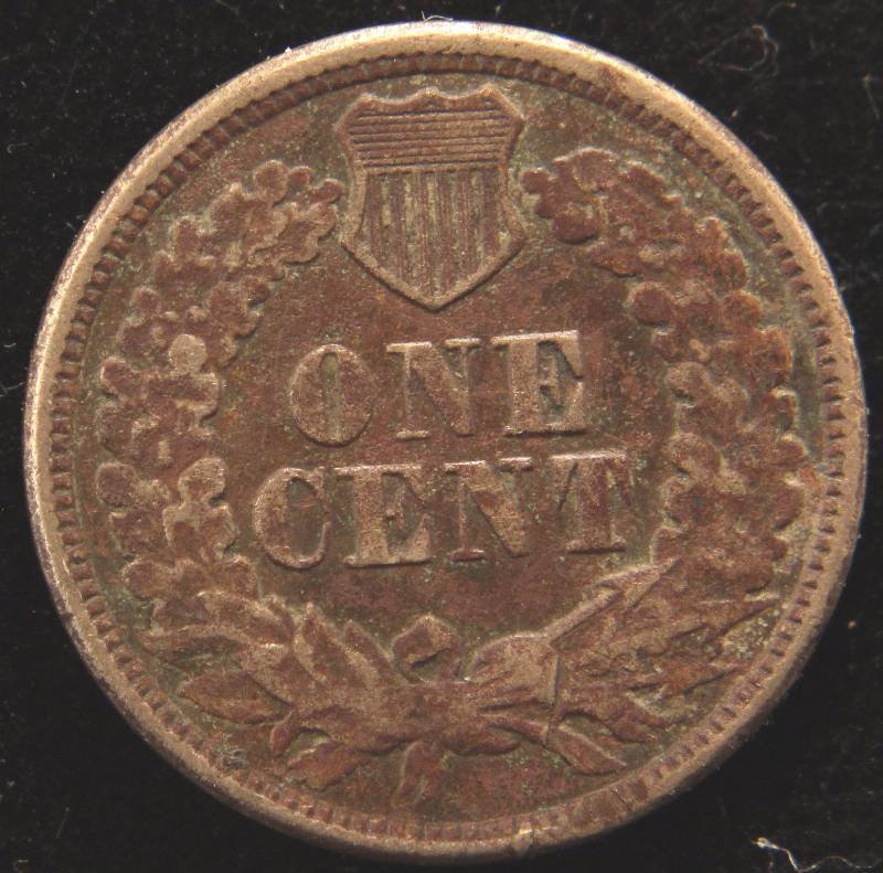 lot 18 image: 1862 COPPER NICKEL INDIAN HEAD CENT VF DETAILS