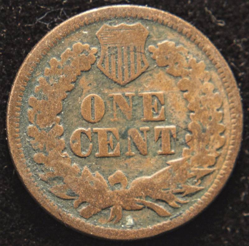 lot 21 image: 1864 BRONZE INDIAN HEAD CENT GOOD