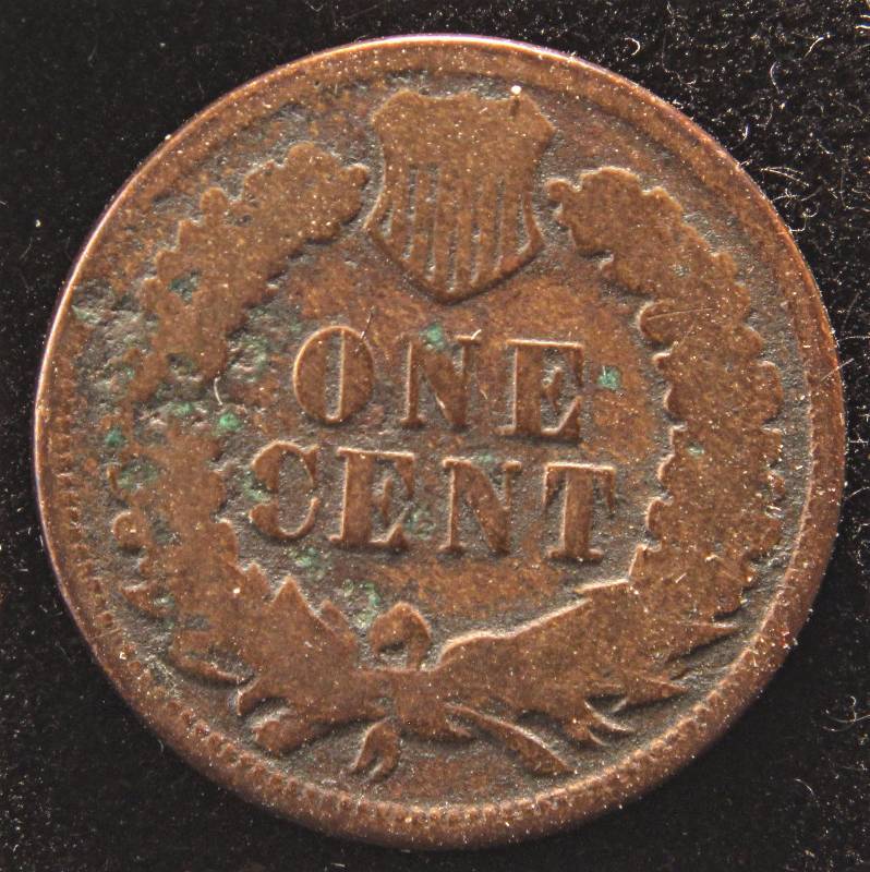 lot 44 image: 1873 CLOSED 3 INDIAN HEAD CENT G DETAILS